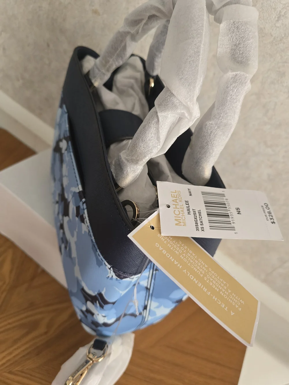 MICHAEL Michael Kors Blue Floral Satchel